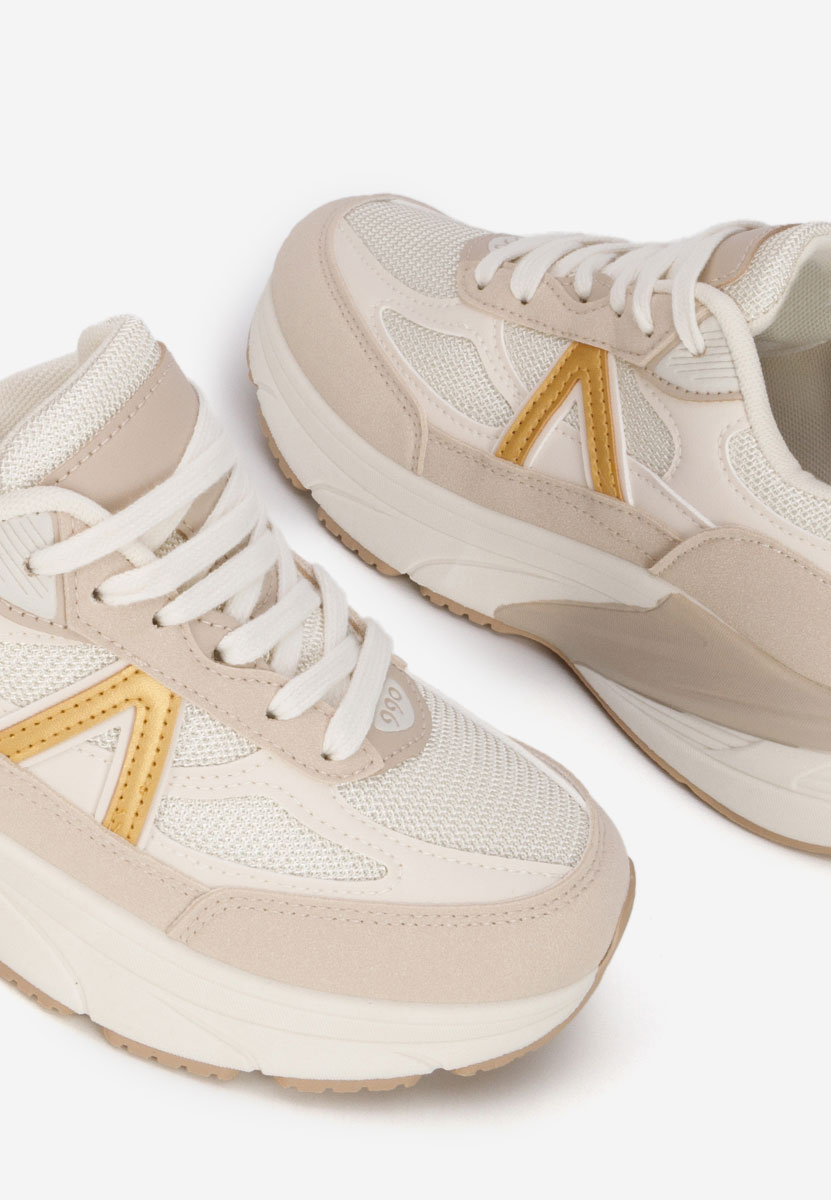 Khaki sneakersy damskie Sidonya