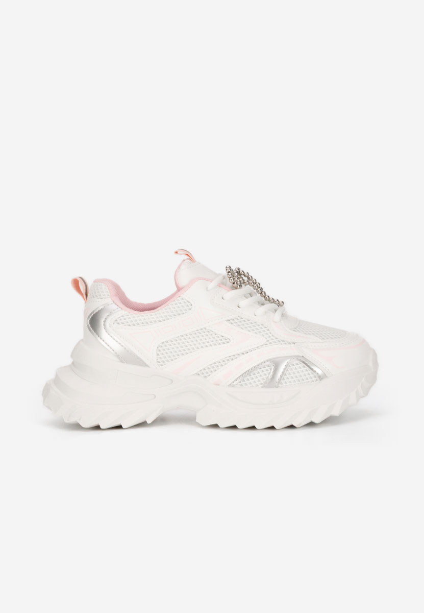 Białe sneakersy damskie Eudoria