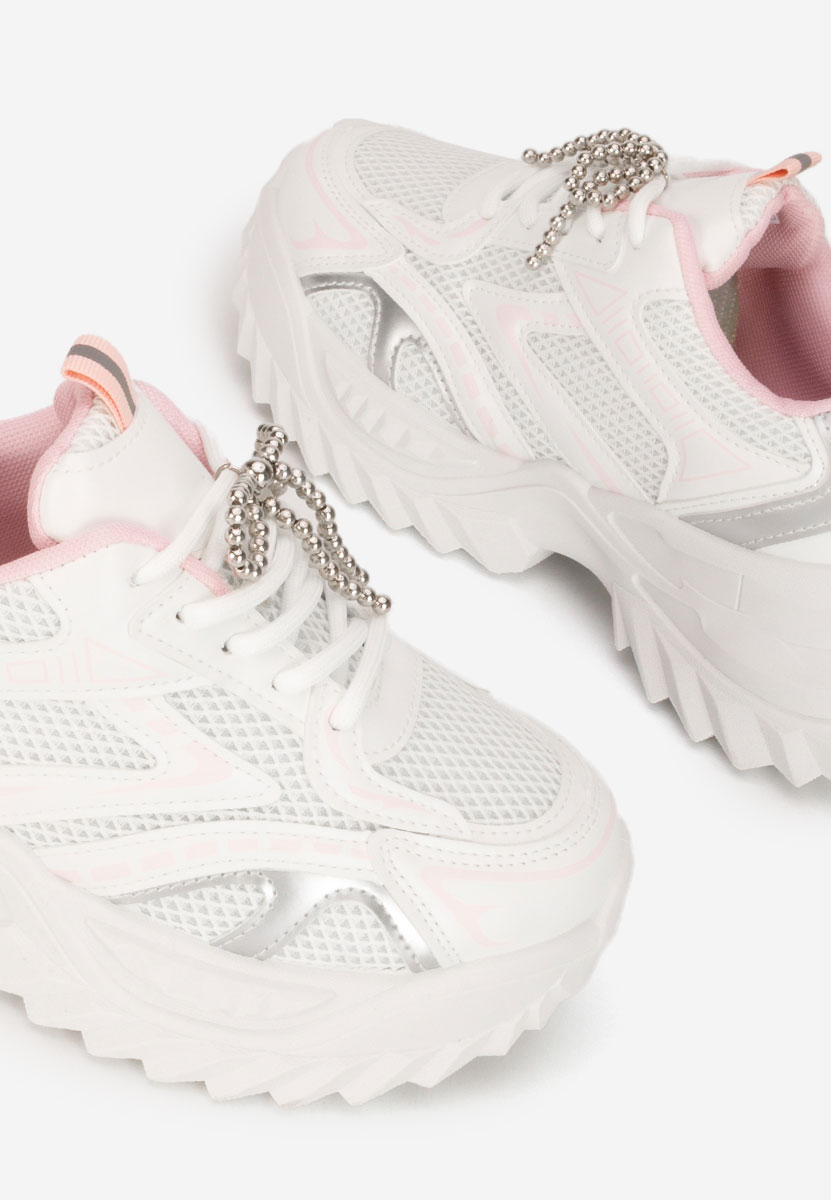 Białe sneakersy damskie Eudoria