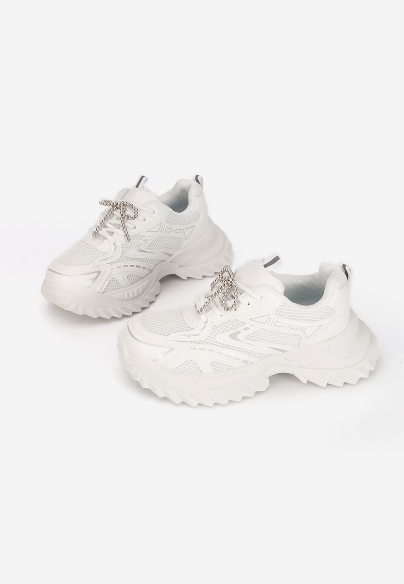 Białe sneakersy damskie Eudoria V2