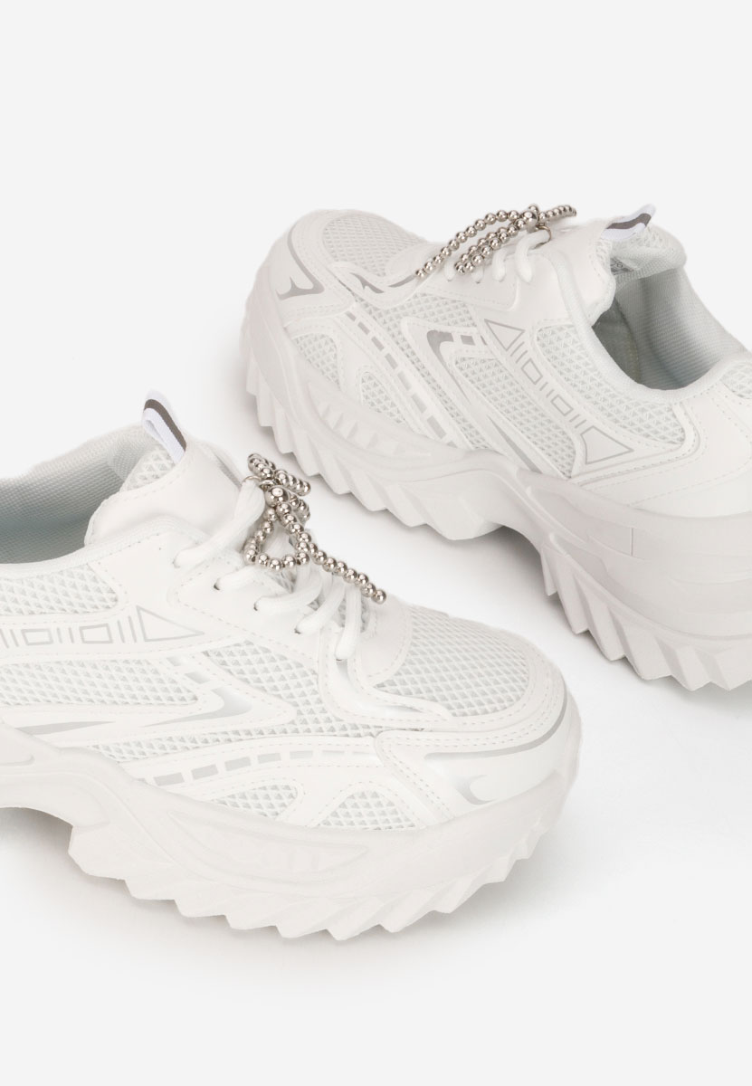 Białe sneakersy damskie Eudoria V2