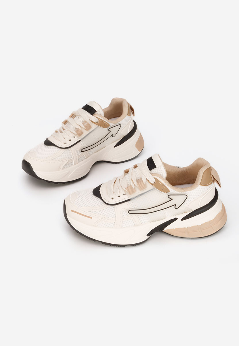 Beżowe sneakersy damskie Daciania