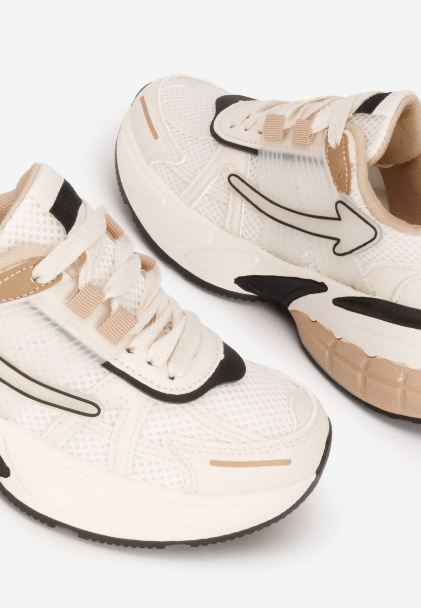 Beżowe sneakersy damskie Daciania