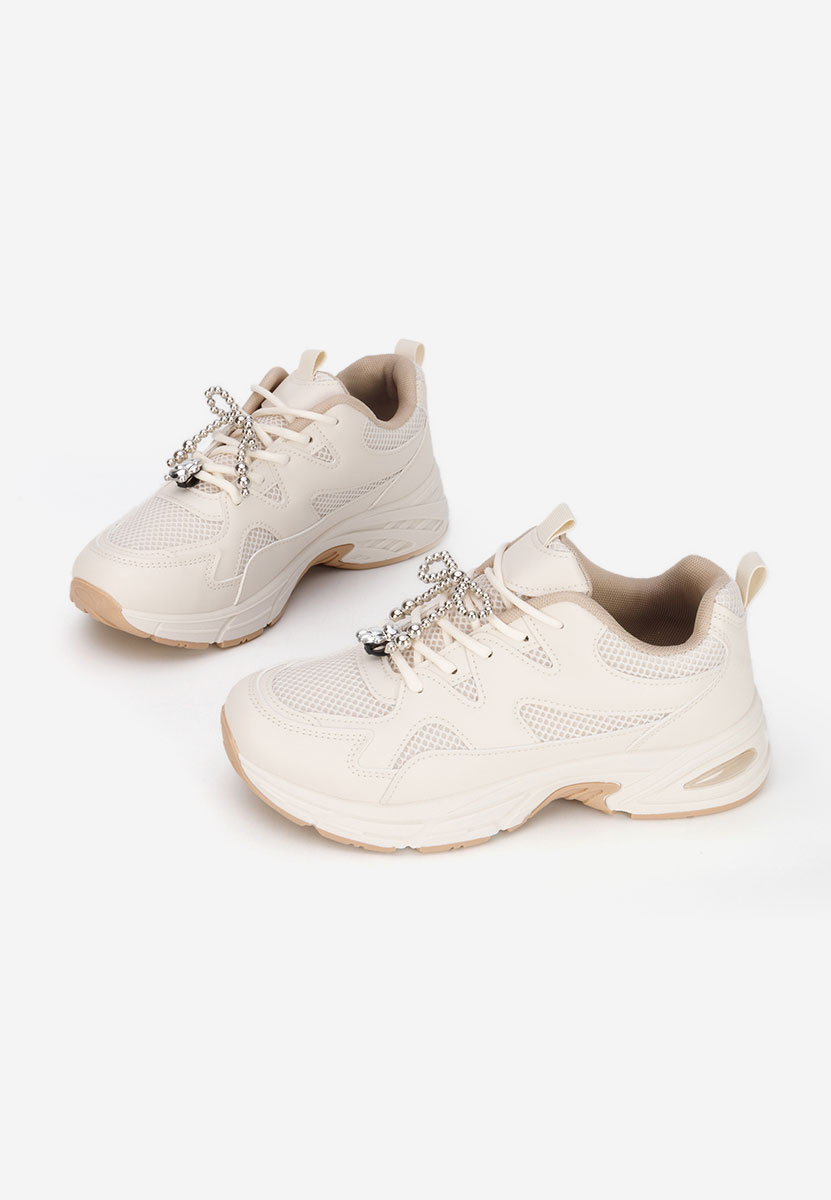 Khaki sneakersy damskie Eudoria