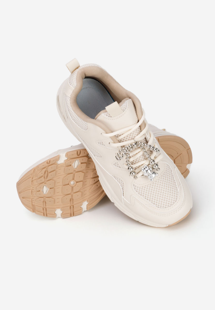 Khaki sneakersy damskie Eudoria