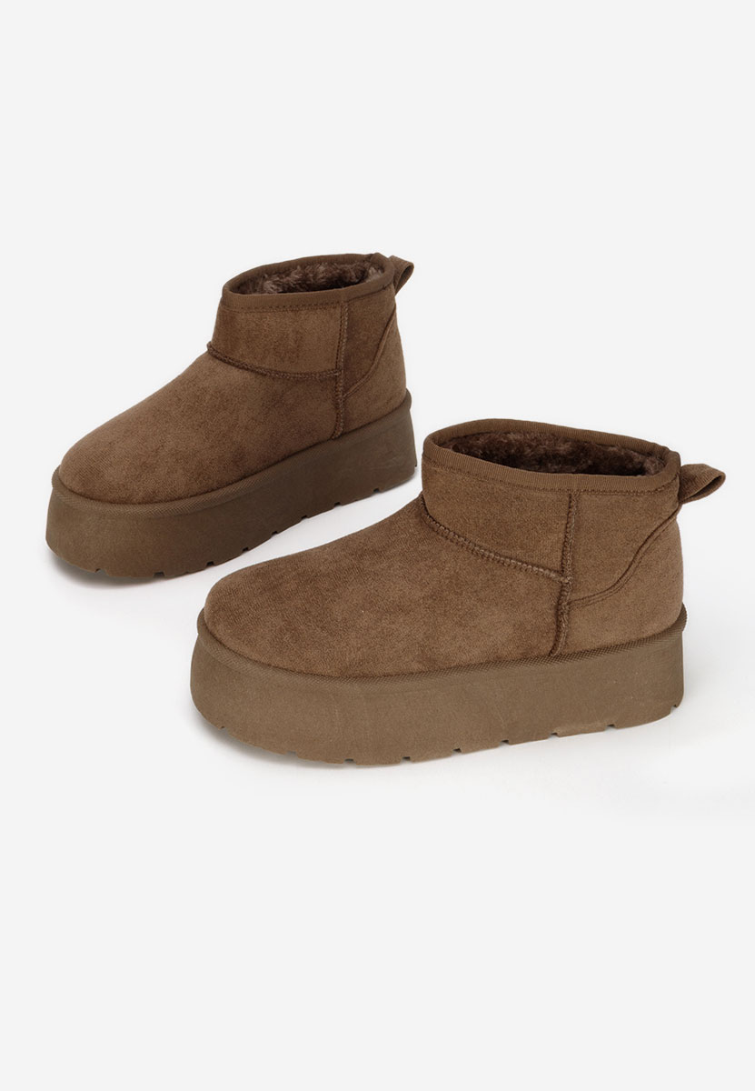 Brązowe śniegowce damskie Savieda V2