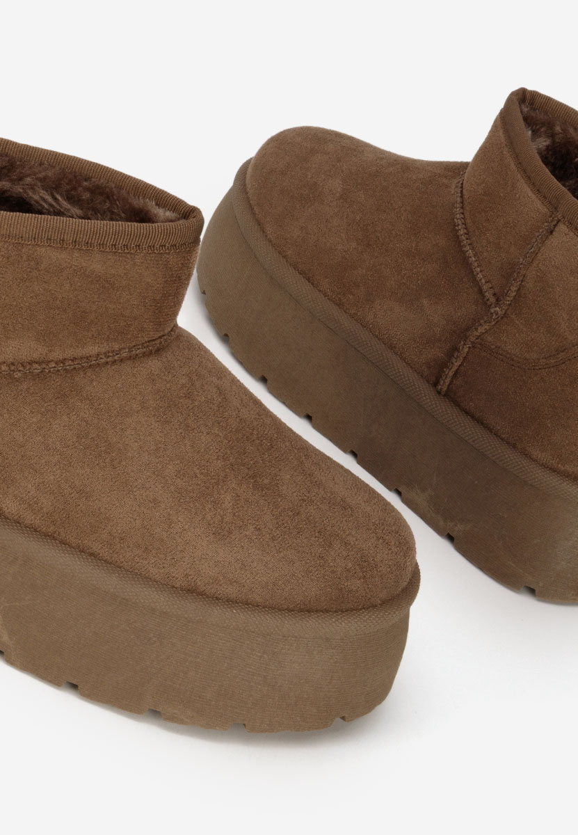 Brązowe śniegowce damskie Savieda V2