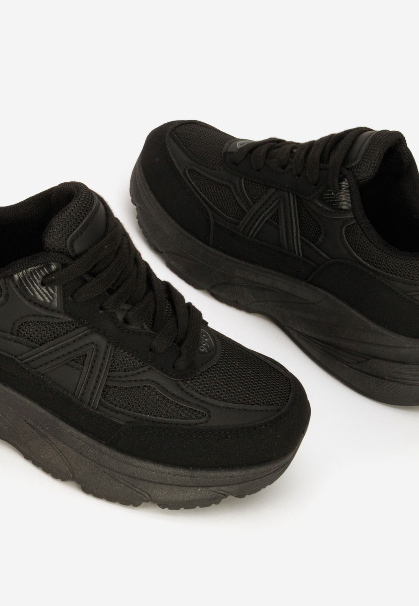 Czarne sneakersy damskie Sidonya