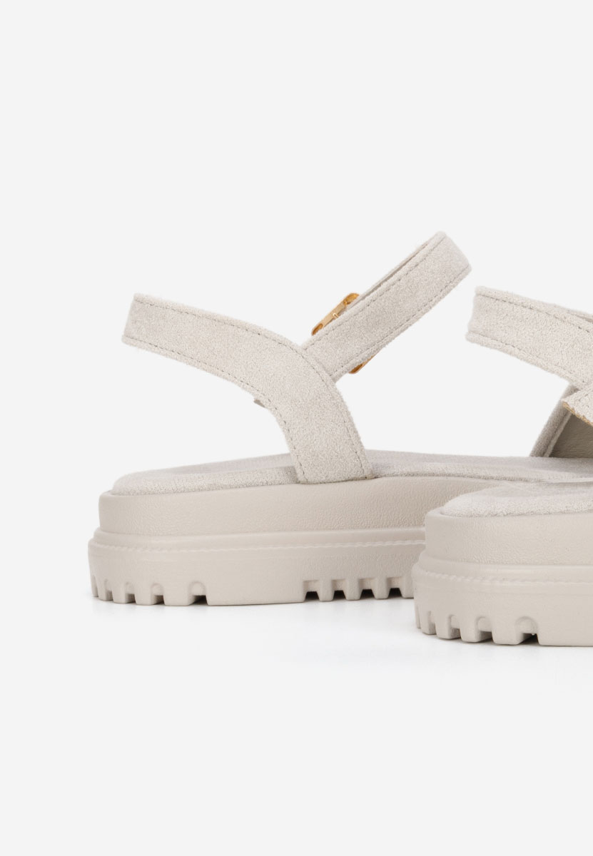 Szare sandały na platformie Donetia