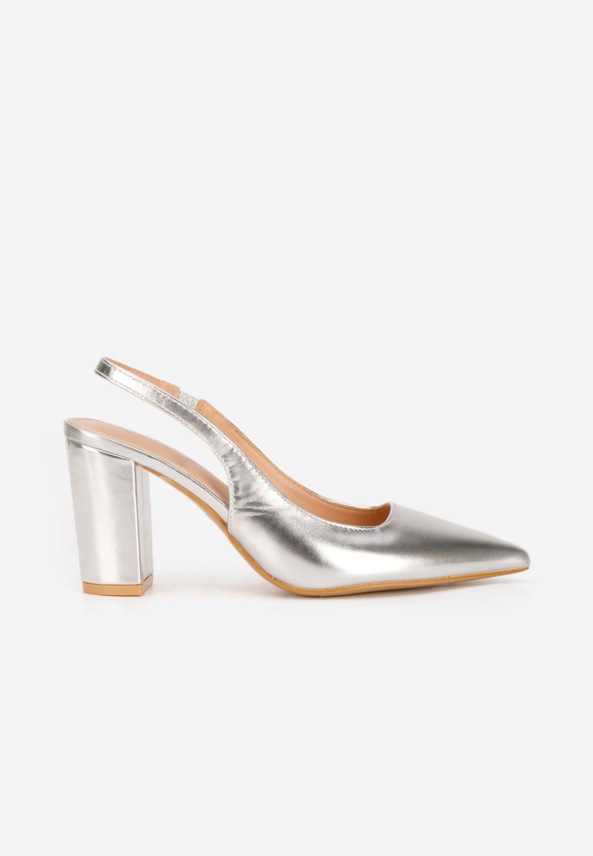 Srebrne czółenka bez pięt Eleria