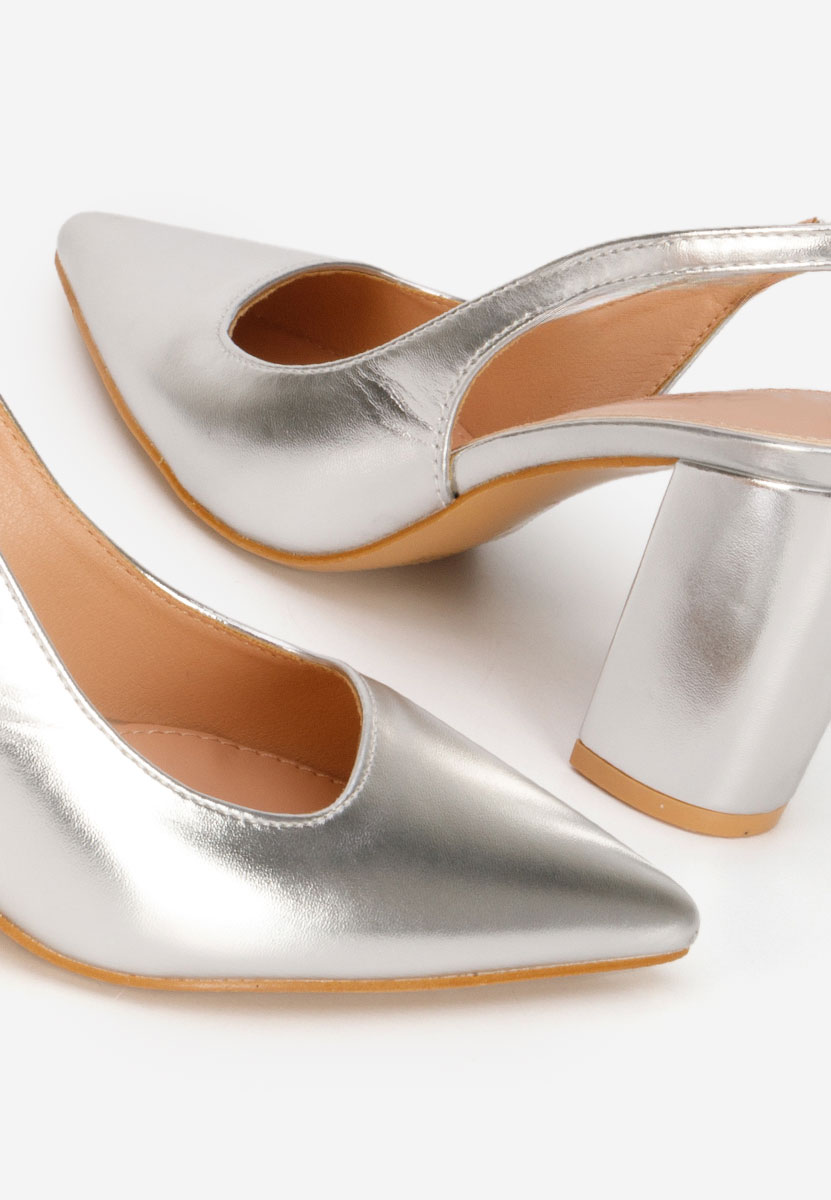 Srebrne czółenka bez pięt Eleria