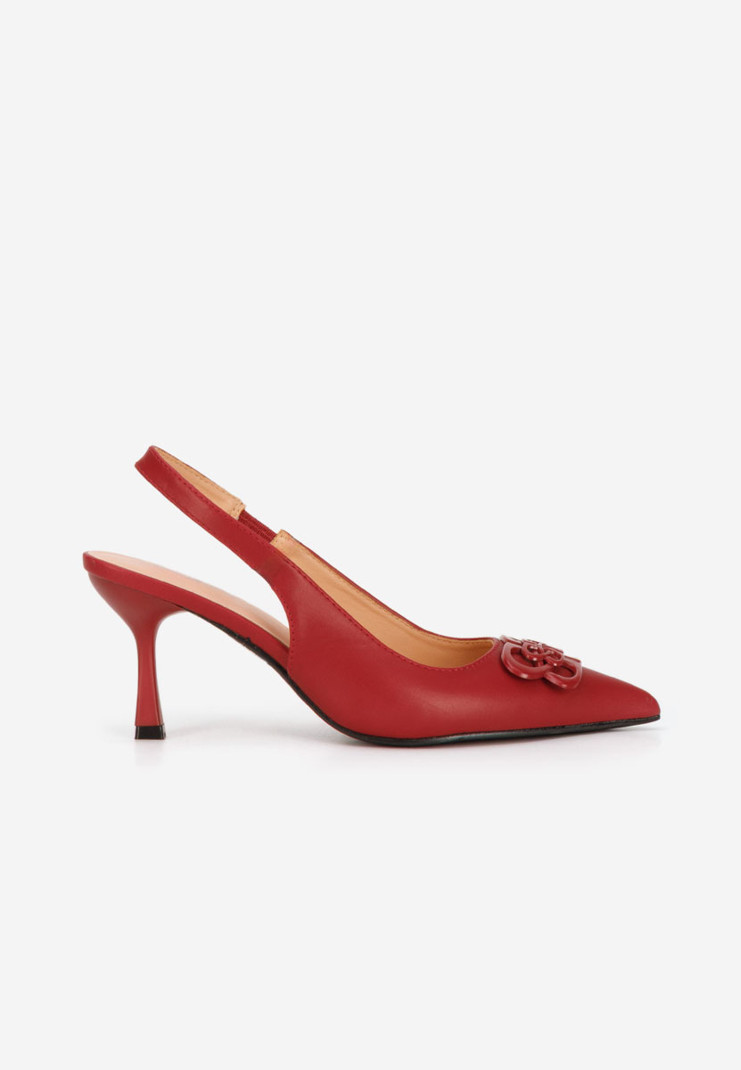 Bordowe czółenka bez pięt Beatrise V2