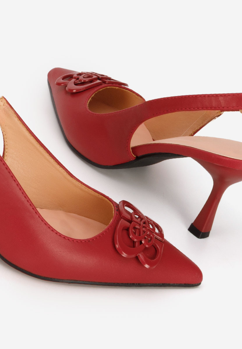 Bordowe czółenka bez pięt Beatrise V2