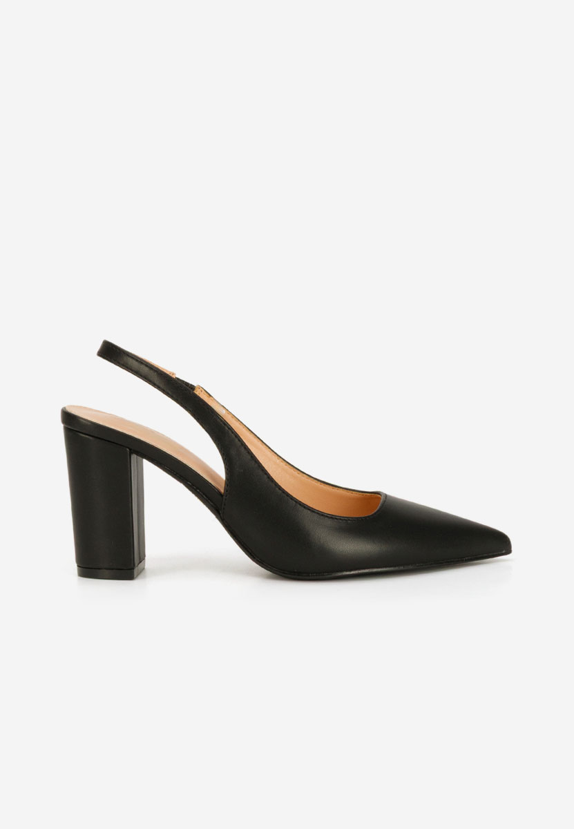 Czarne czółenka bez pięt Eleria