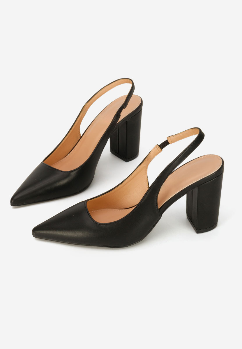 Czarne czółenka bez pięt Eleria