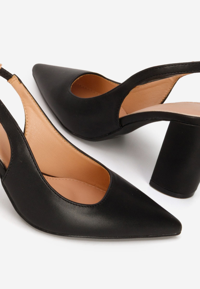 Czarne czółenka bez pięt Eleria