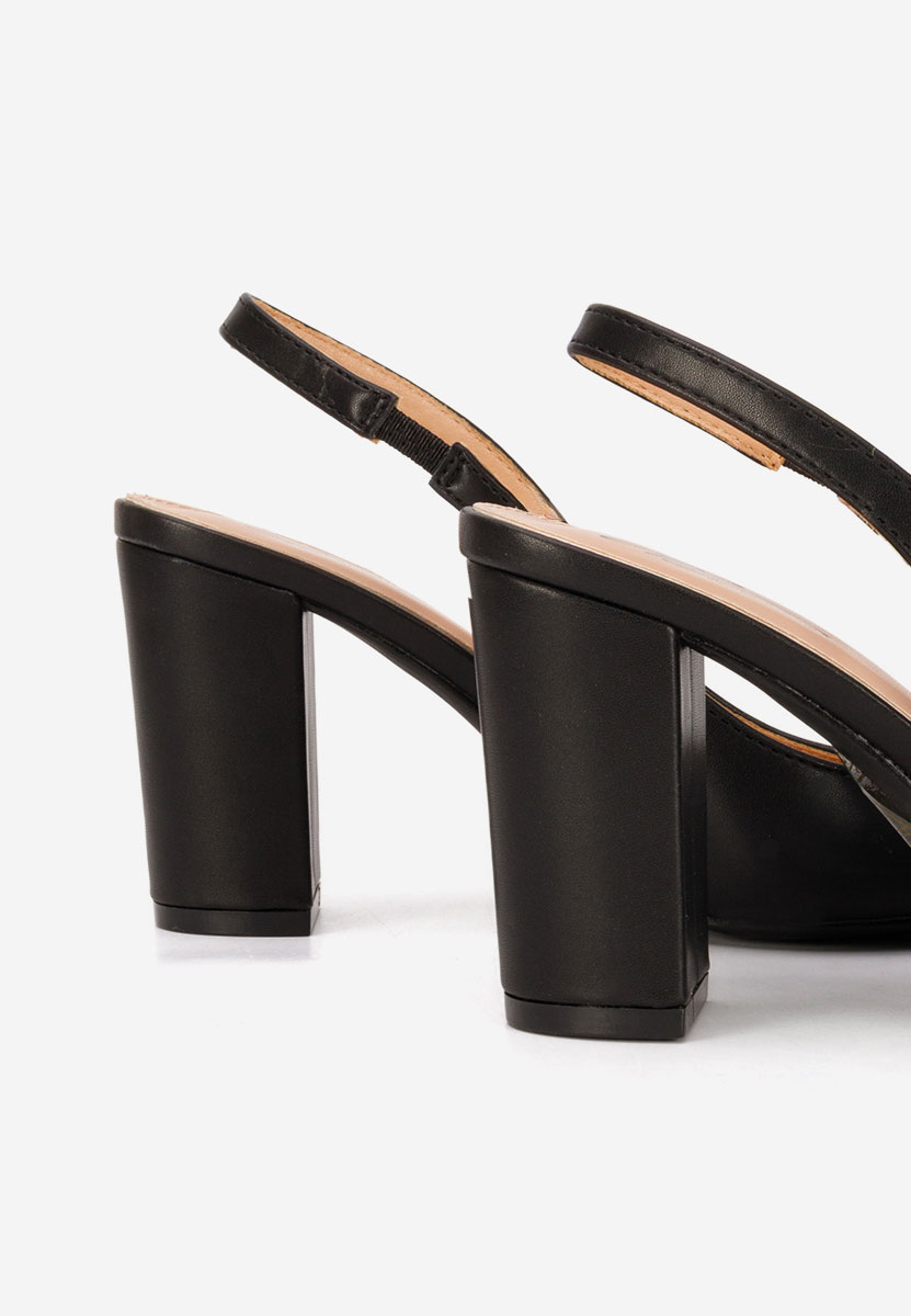 Czarne czółenka bez pięt Eleria