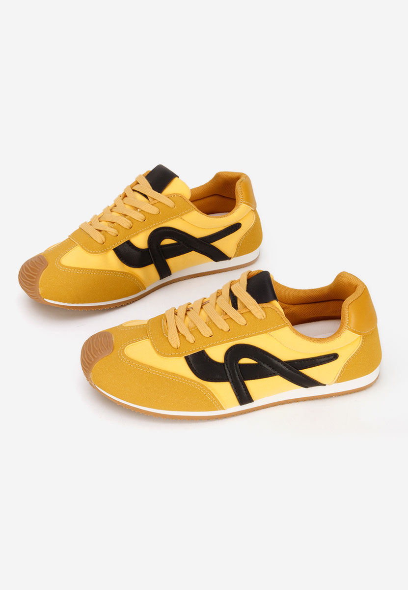 Żółte sneakersy damskie Kalindia
