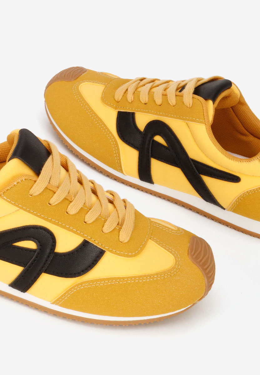 Żółte sneakersy damskie Kalindia