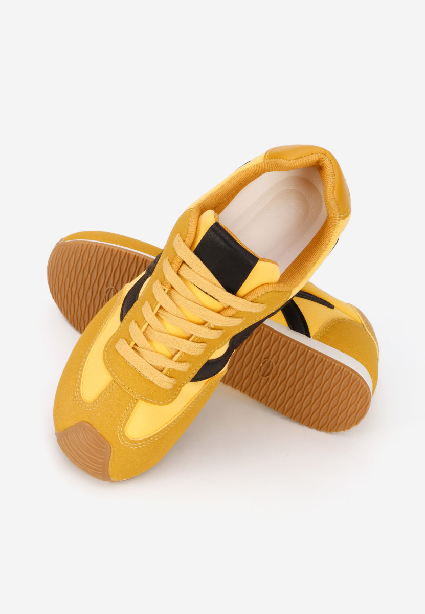Żółte sneakersy damskie Kalindia
