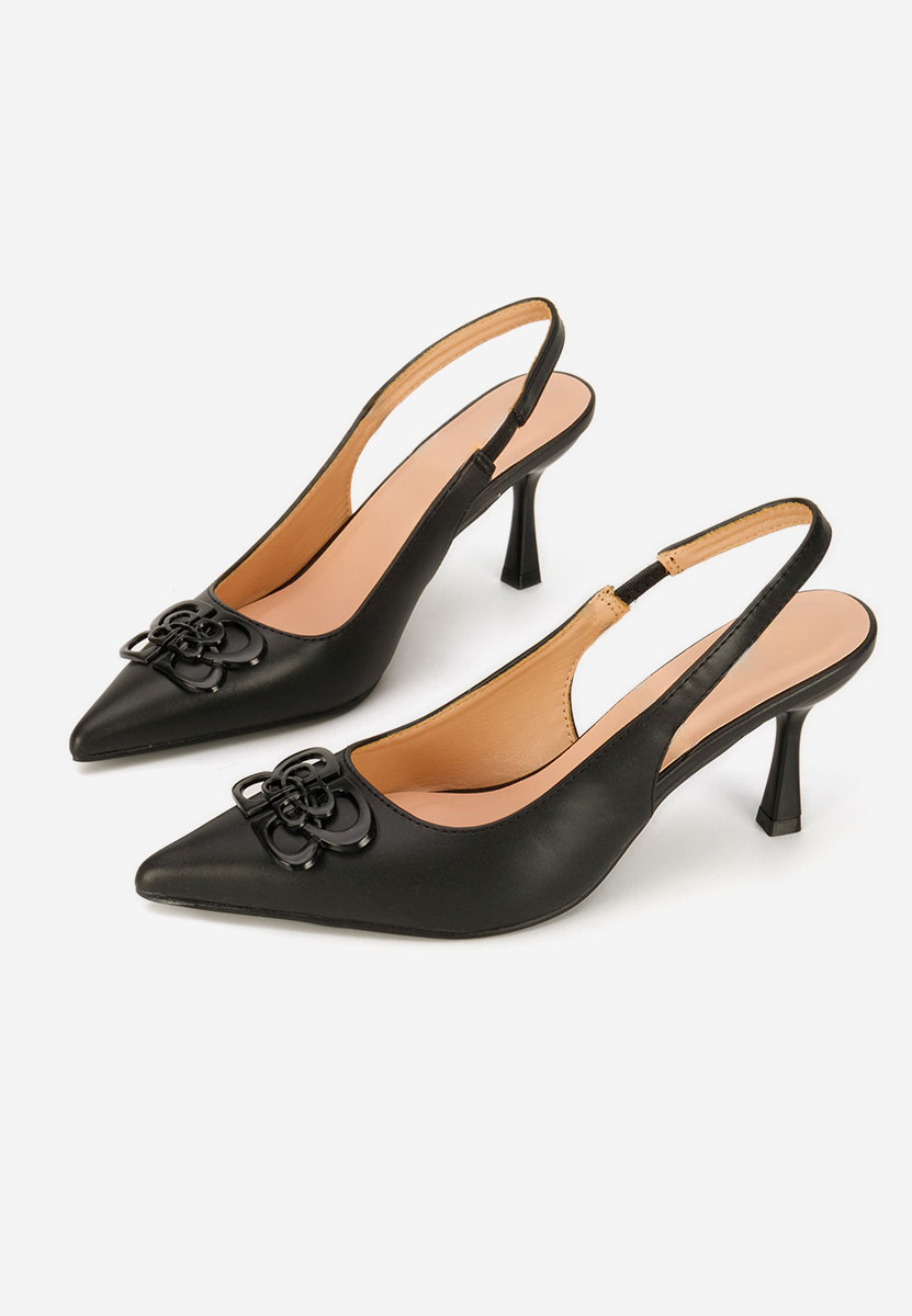 Czarne czółenka bez pięt Beatrise V2