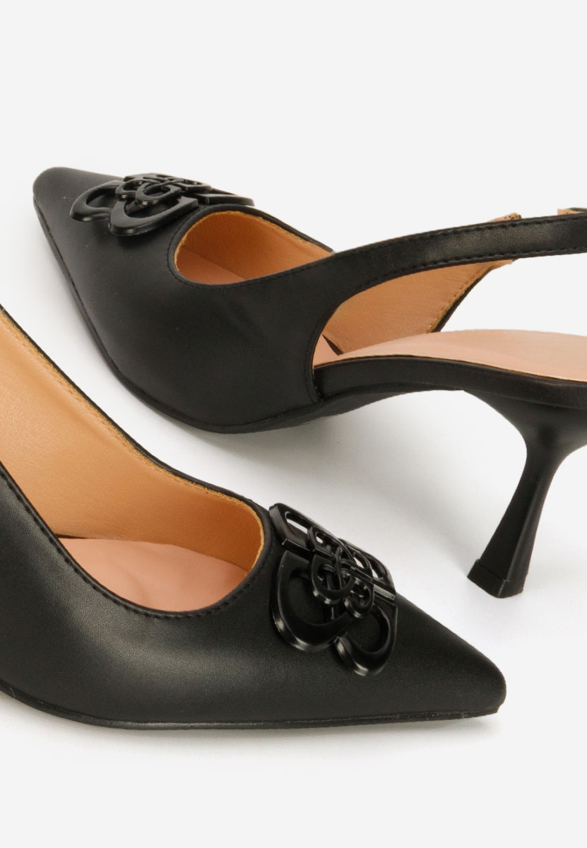 Czarne czółenka bez pięt Beatrise V2