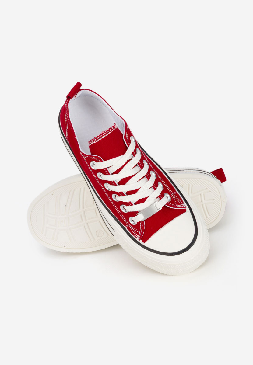 Czerwone trampki na platformie Kimala