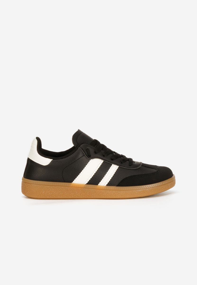Czarne sneakersy damskie Azurea