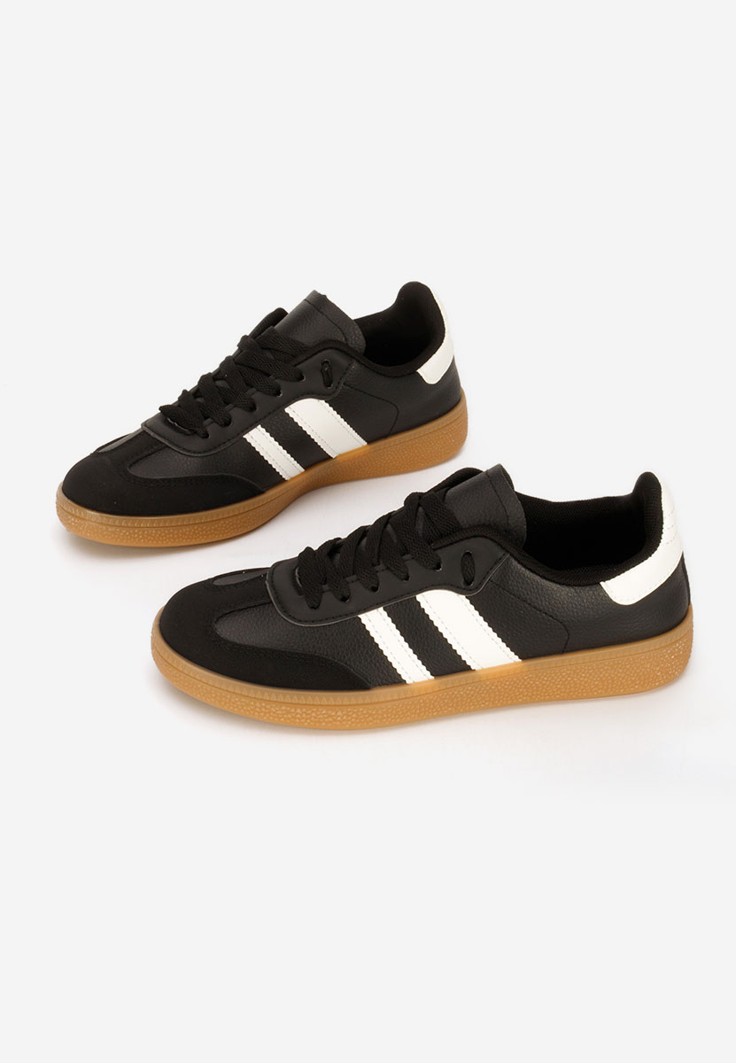 Czarne sneakersy damskie Azurea