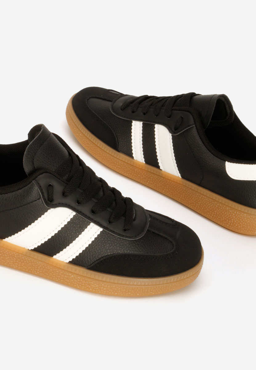Czarne sneakersy damskie Azurea