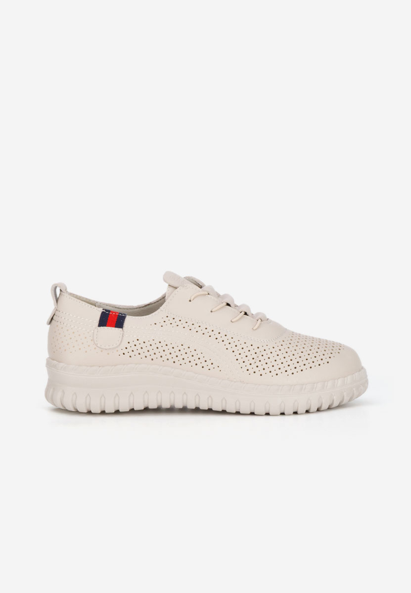 Beżowe sneakersy damskie Petrina