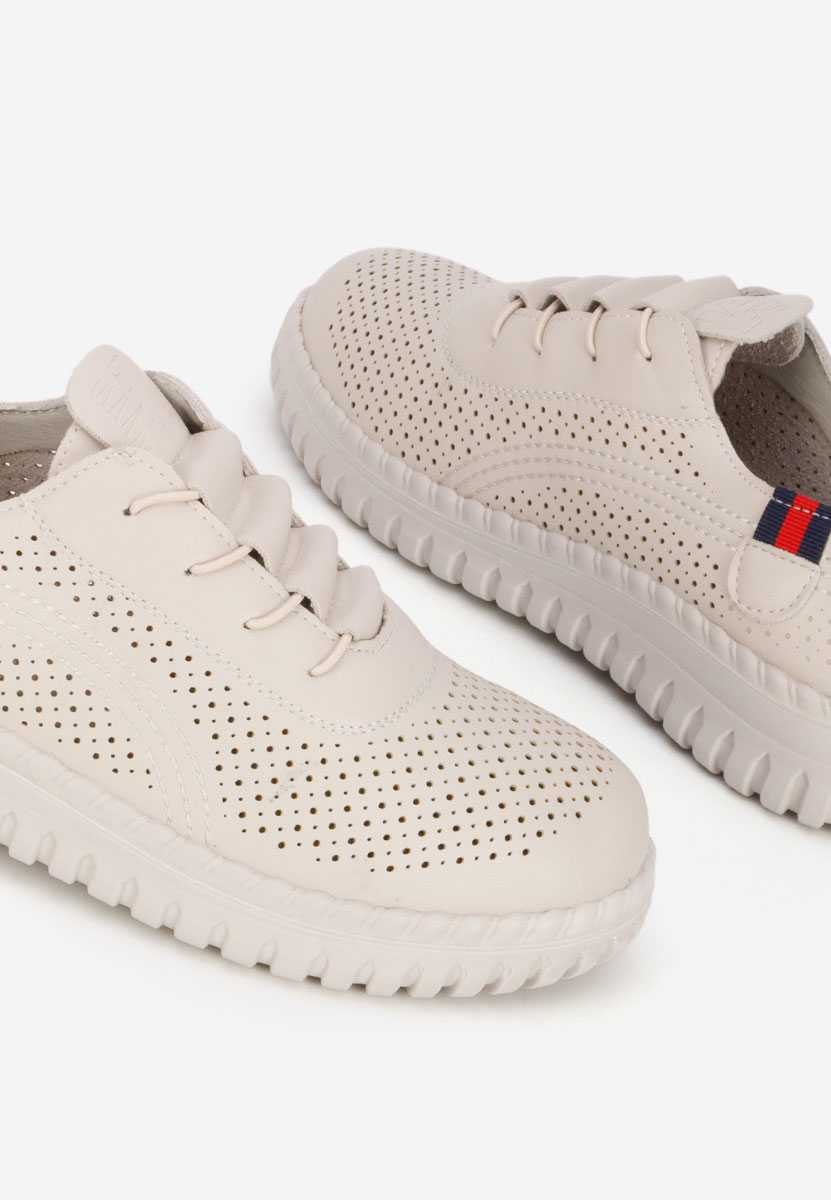 Beżowe sneakersy damskie Petrina