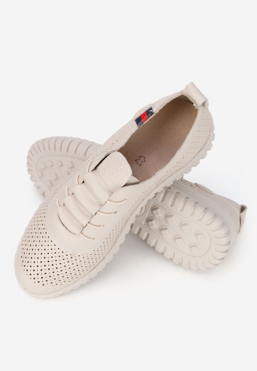 Beżowe sneakersy damskie Petrina