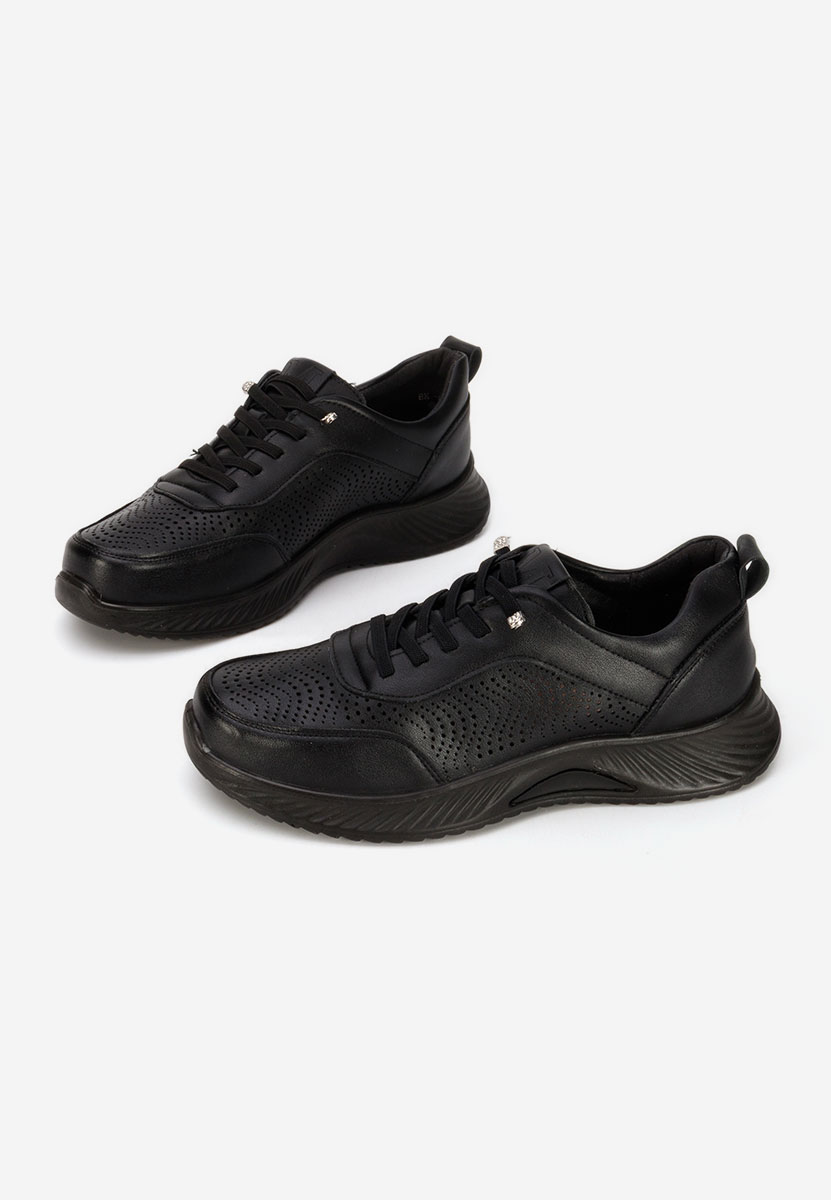 Czarne sneakersy damskie Azurra