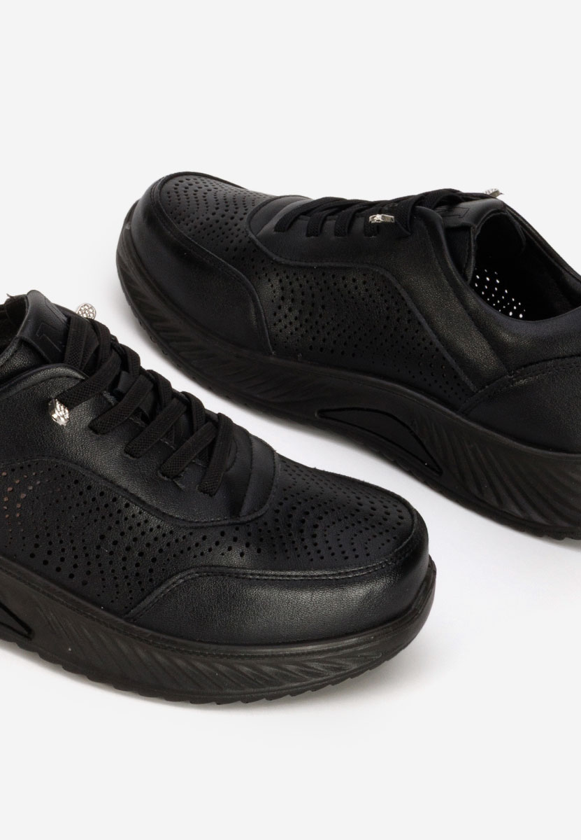 Czarne sneakersy damskie Azurra