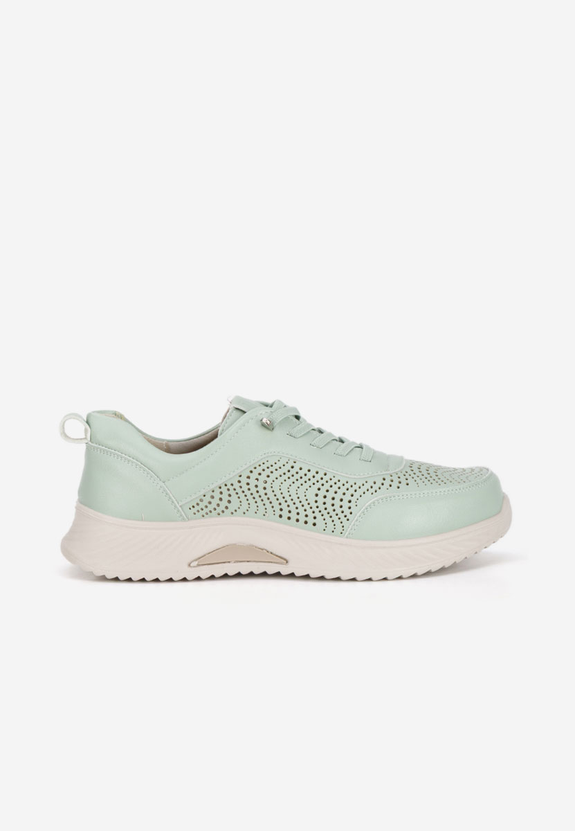 Zielone sneakersy damskie Azurra
