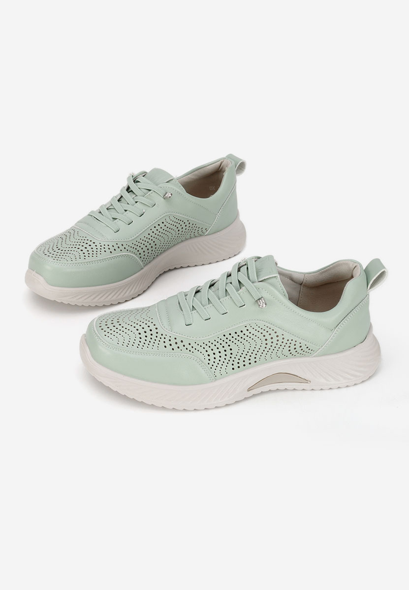 Zielone sneakersy damskie Azurra