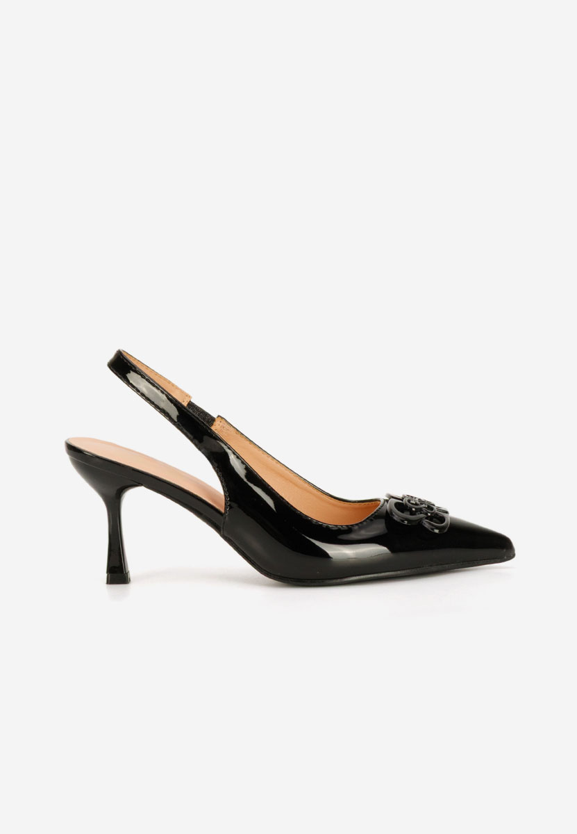 Czarne czółenka bez pięt Beatrise