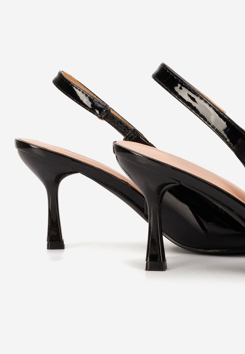 Czarne czółenka bez pięt Beatrise