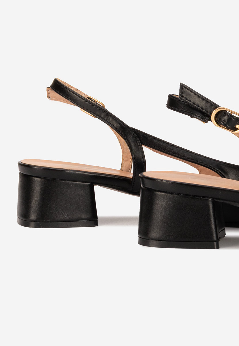 Czarne czółenka bez pięt Alexonia