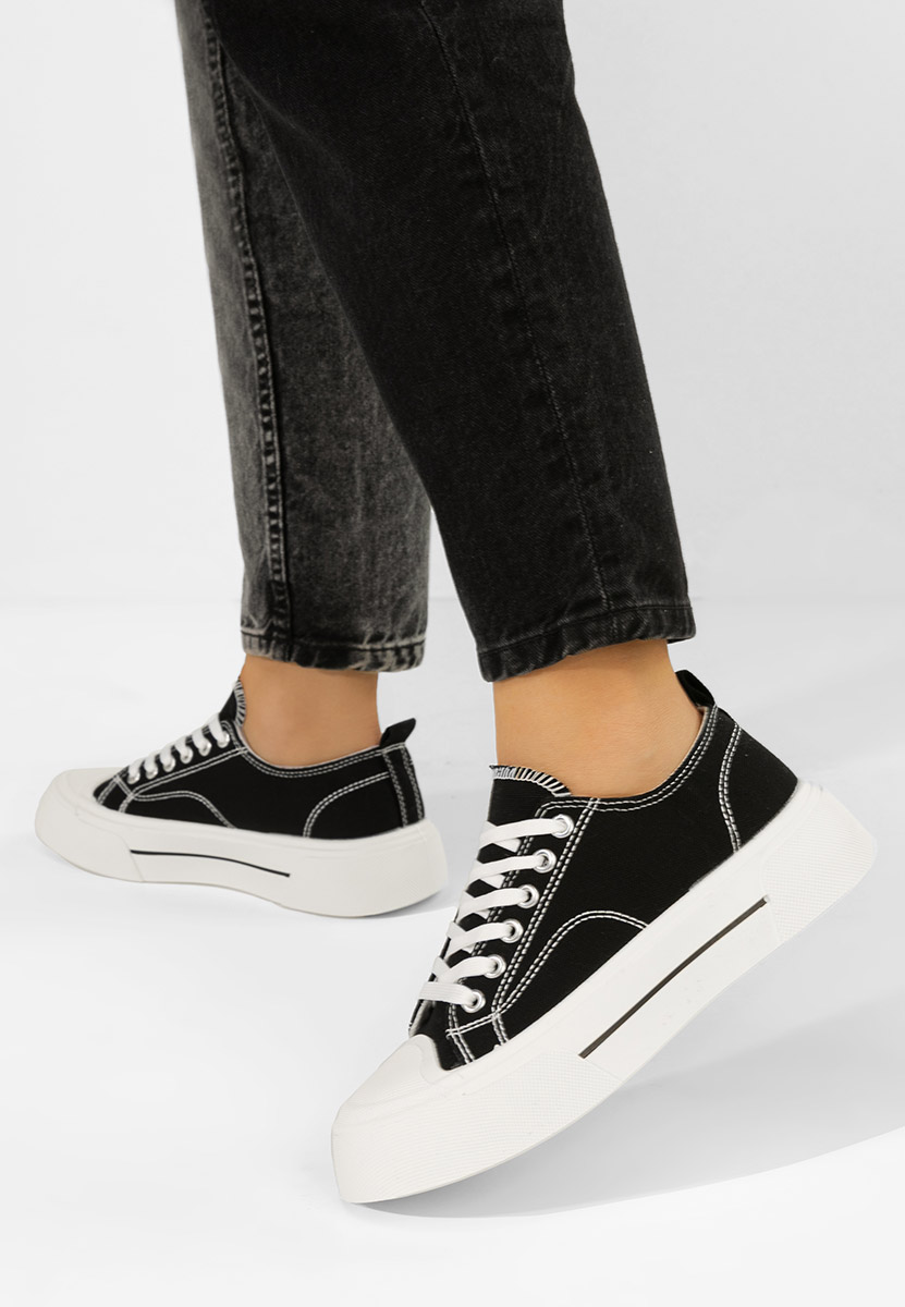 Czarne trampki damskie Jessia