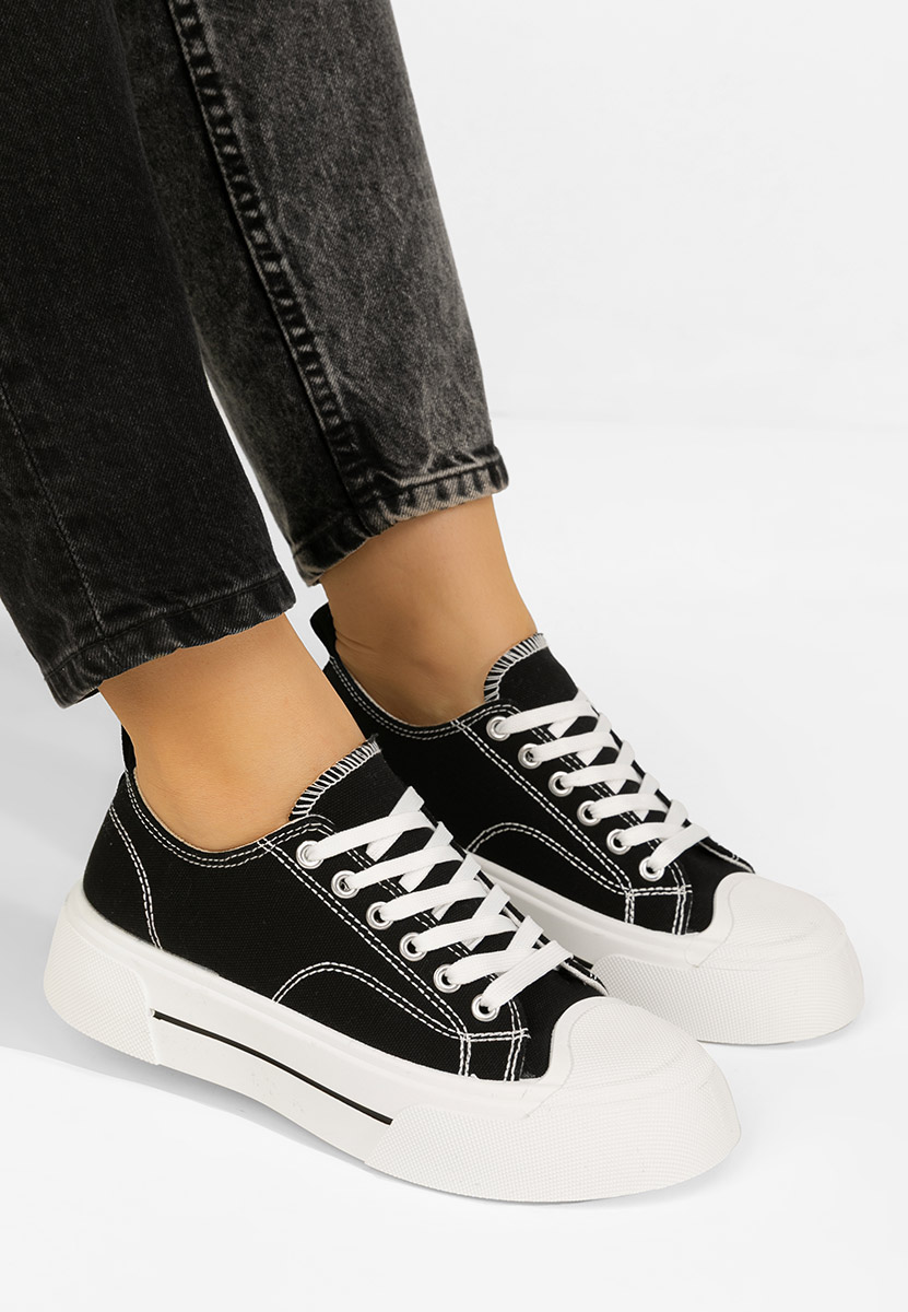 Czarne trampki damskie Jessia