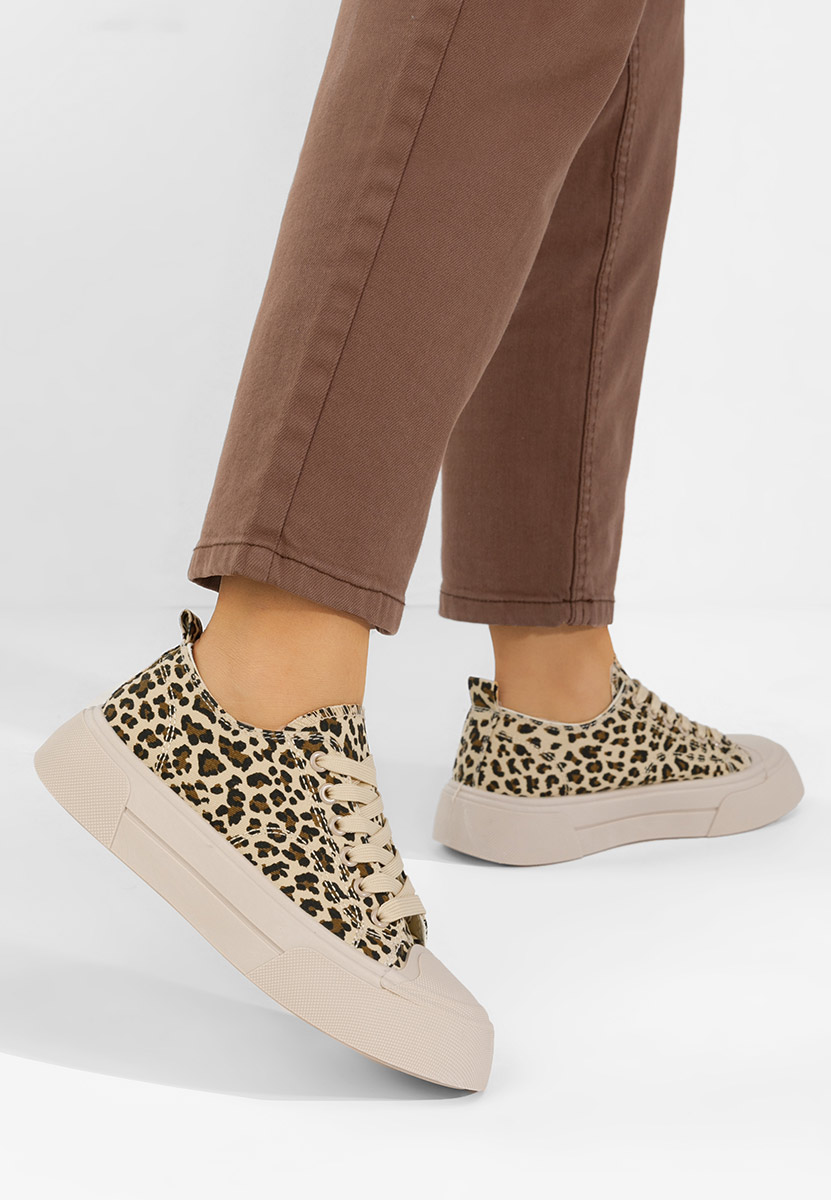 Panterkowe trampki damskie Jessia