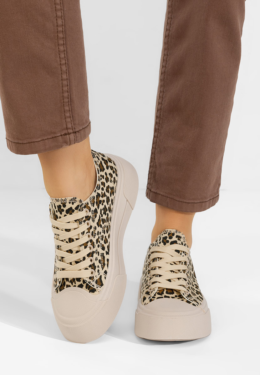 Panterkowe trampki damskie Jessia