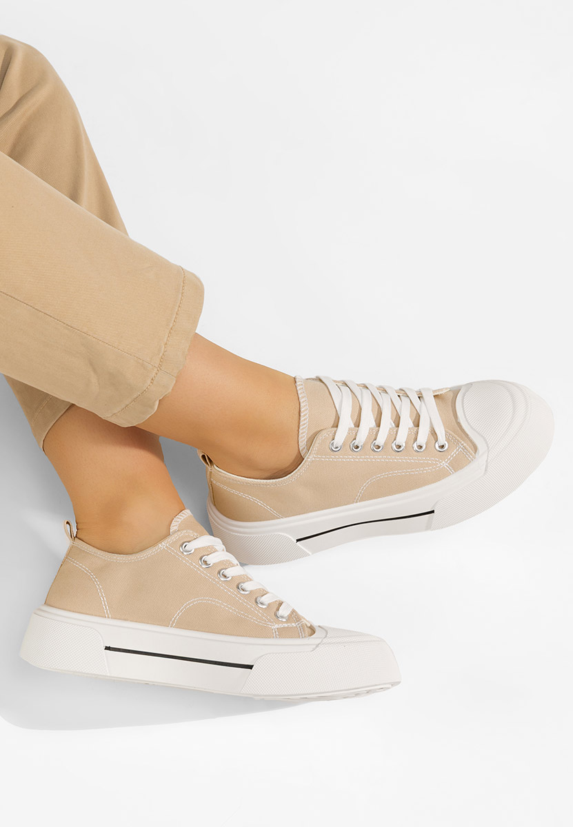 Beżowe trampki damskie Jessia V2
