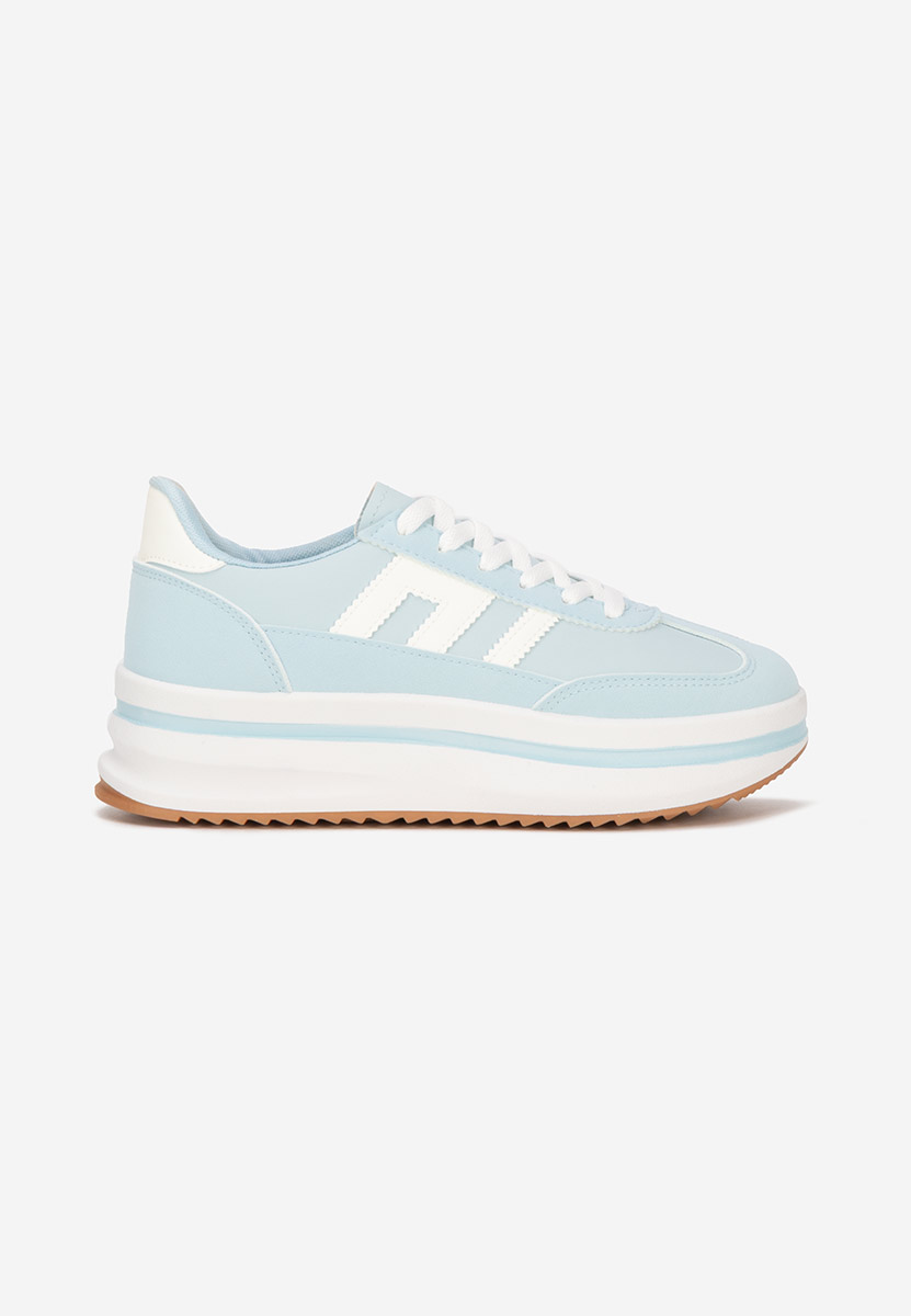 Niebieskie sneakersy na platformie Jesie