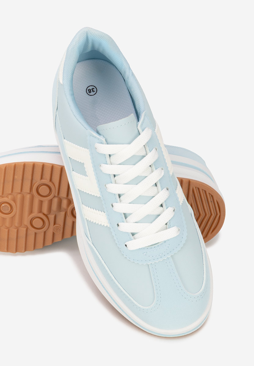 Niebieskie sneakersy na platformie Jesie