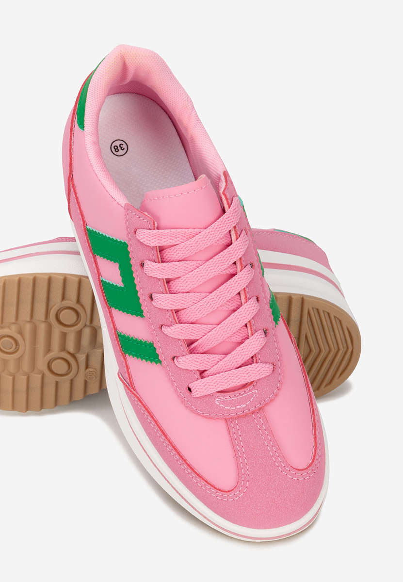 Fuksjowe sneakersy na platformie Jesie