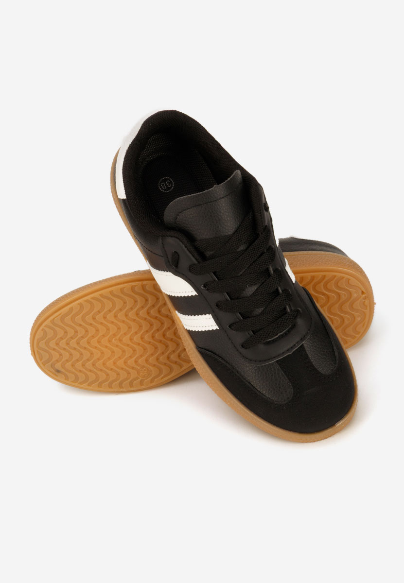 Czarne sneakersy damskie Azurea