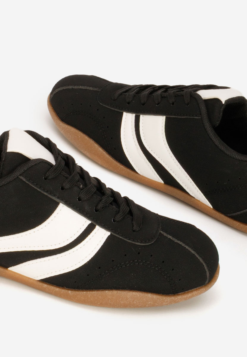 Czarne sneakersy damskie Reissa